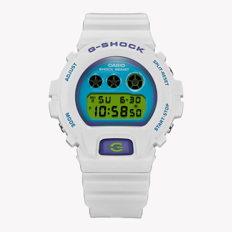 Casio Men's White Resin Watch, Digital Dial | Dw-6900rcs-7er by i-watch