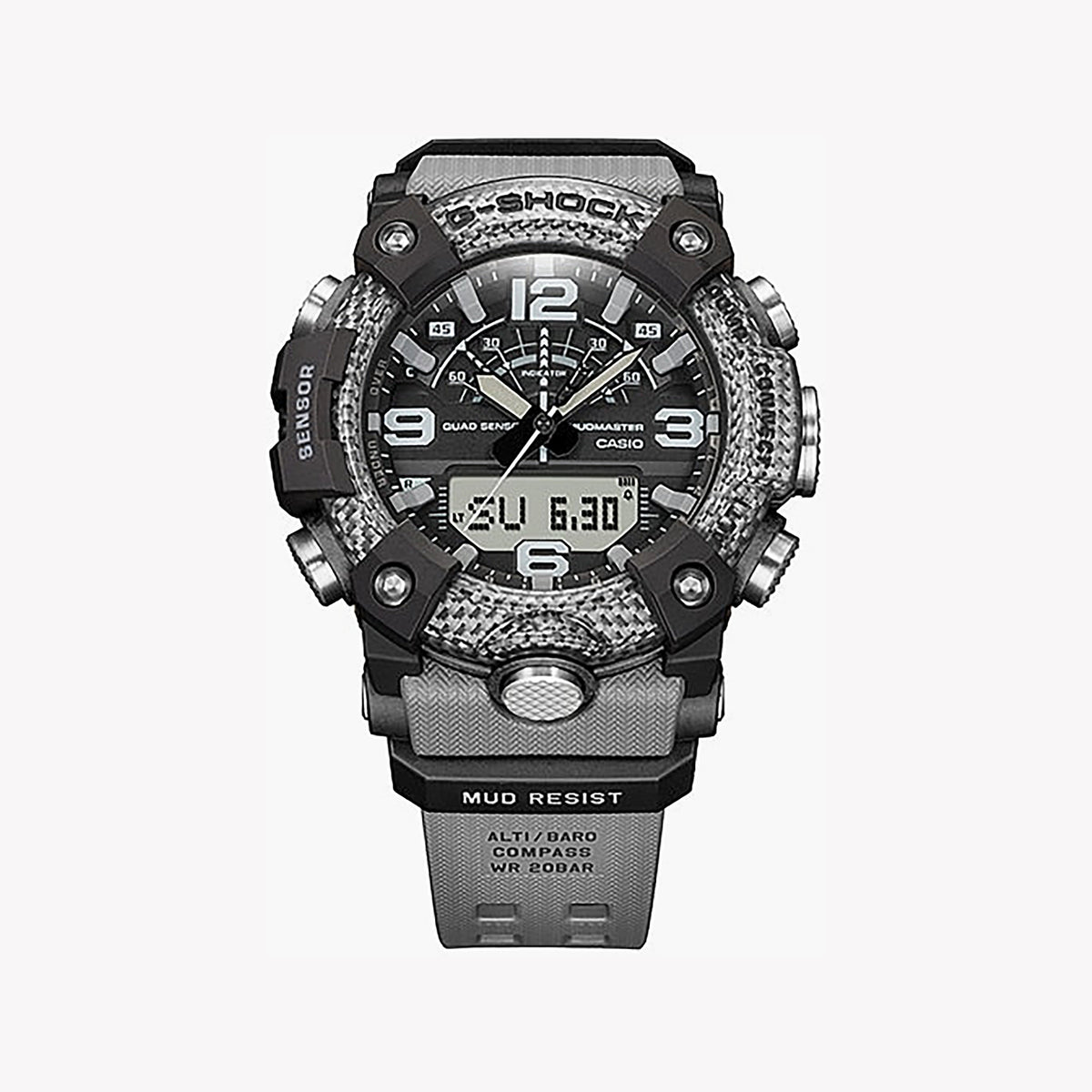 CASIO G-SHOCK GG-B100-8ADR RUGGED ADVENTURE - MEN'S WATCH WITH GRAY/BLACK DESIGN AND HIGH-TECH FEATURES