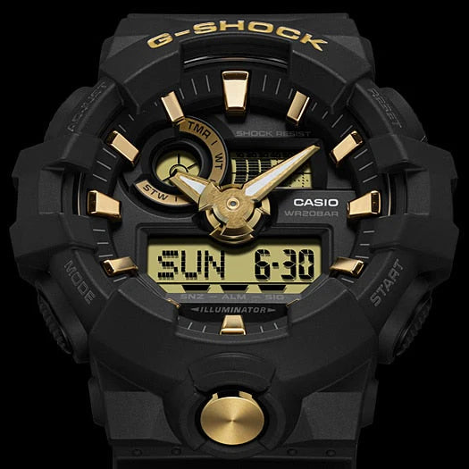 Casio G-Shock Ga-710b-1a9dr - Bold Black Sporty Timepiece For Men by i-watch