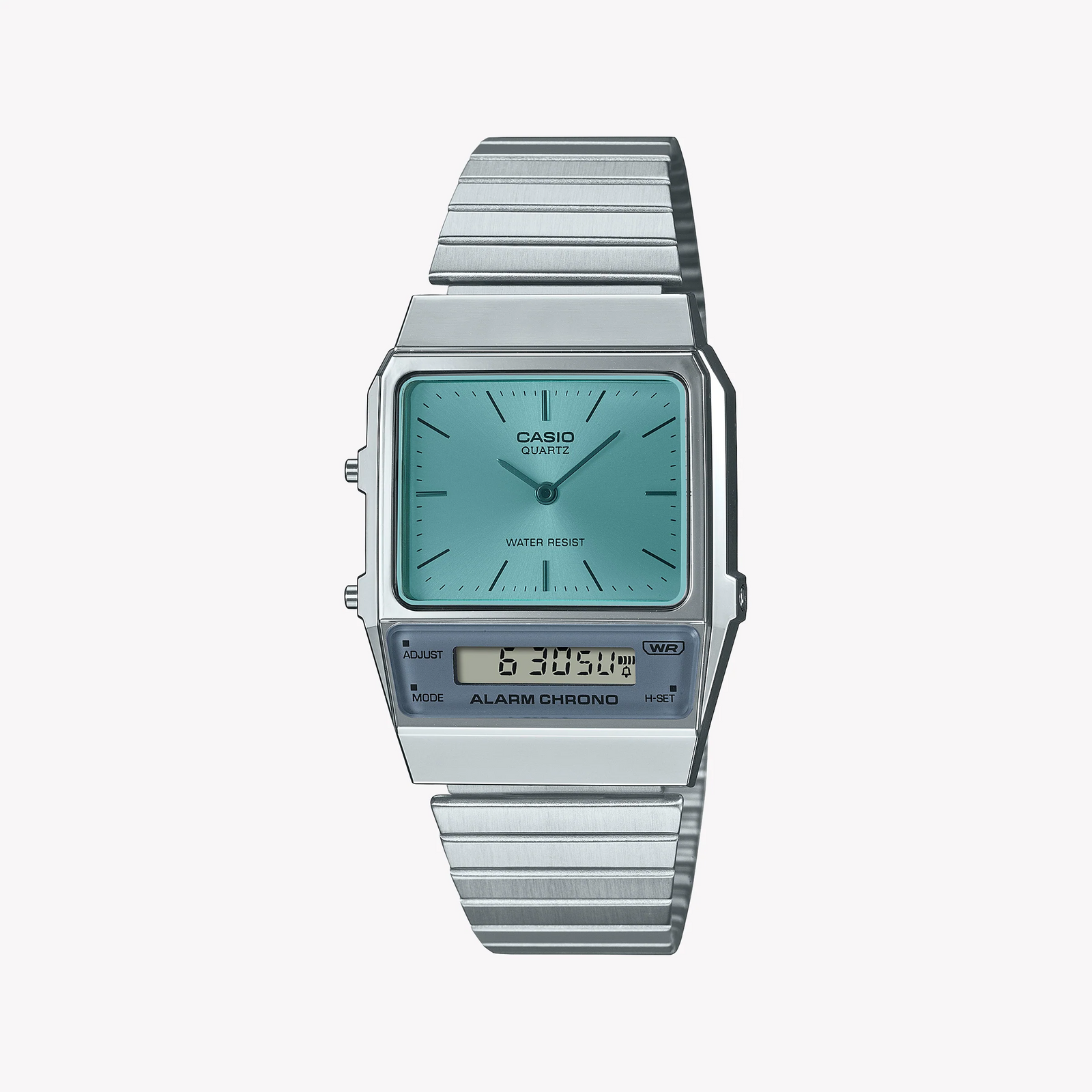Casio Men's Silver Resin Watch, Blue Dial | Aq-800ec-2aef by i-watch