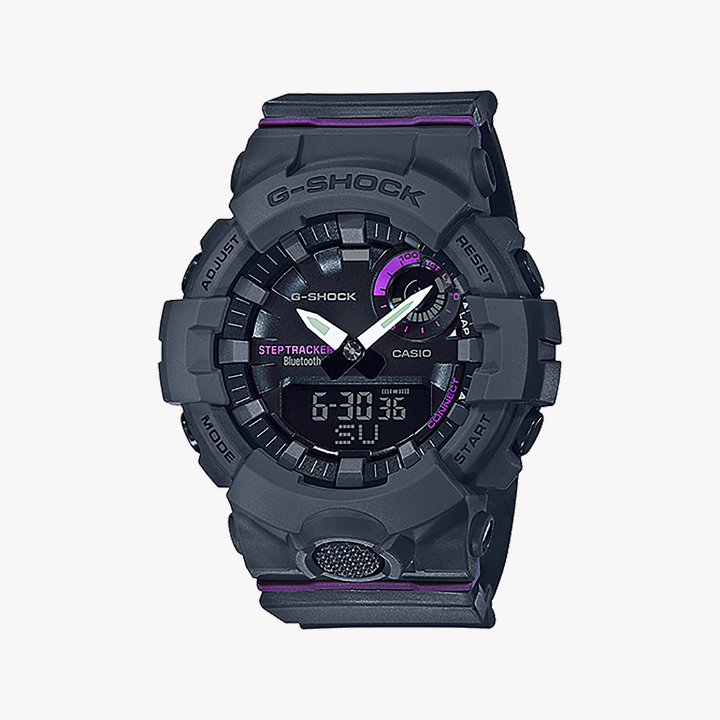 CASIO G-SHOCK GMA-B800-8ADR STYLISH RESILIENCE - COMPACT SPORTY UNISEX WATCH with gray resin band and digital display