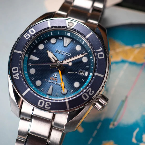 Seiko Prospex Men's Silver Watch, Blue Dial | Sfk001j1 by i-watch