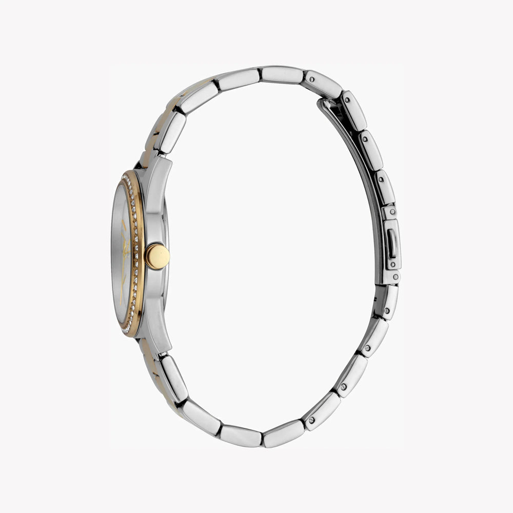 Esprit Women's Silver & Gold Stainless Steel Watch, Silver Dial | Es1l136m0055 by i-watch