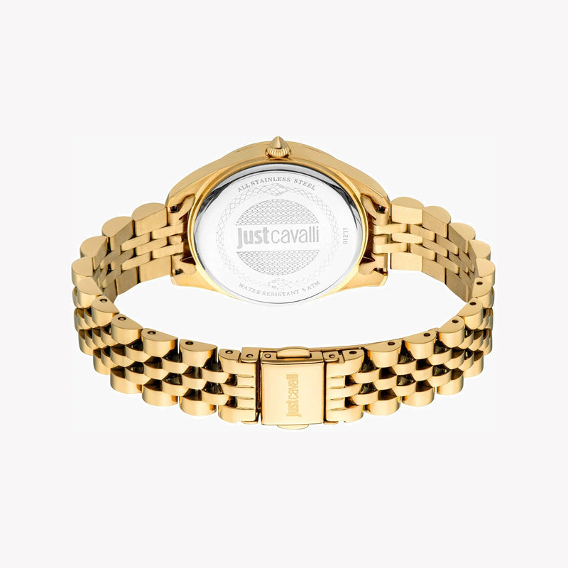 Just Cavalli Women's Gold Stainless Steel Watch, Turquoise Dial | Jc1l210m0465 by i-watch