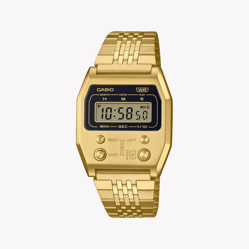 Casio A1100g-5df Adventure Timepiece - Elegant Gold Stainless Steel Unisex Watch by i-watch