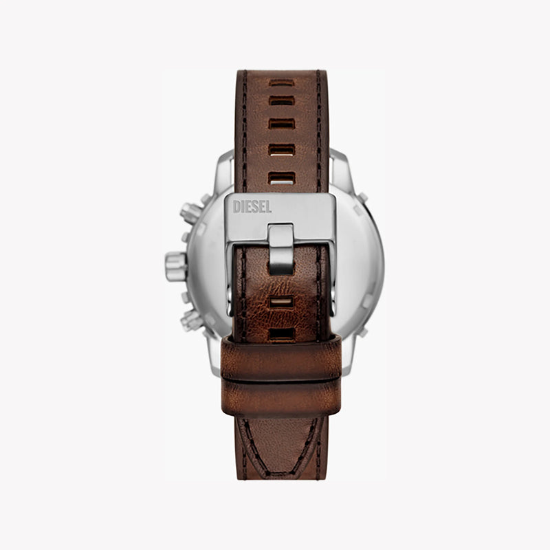 Diesel Men's Black Stainless Steel Watch, Brown Leather | Dz4604 by i-watch