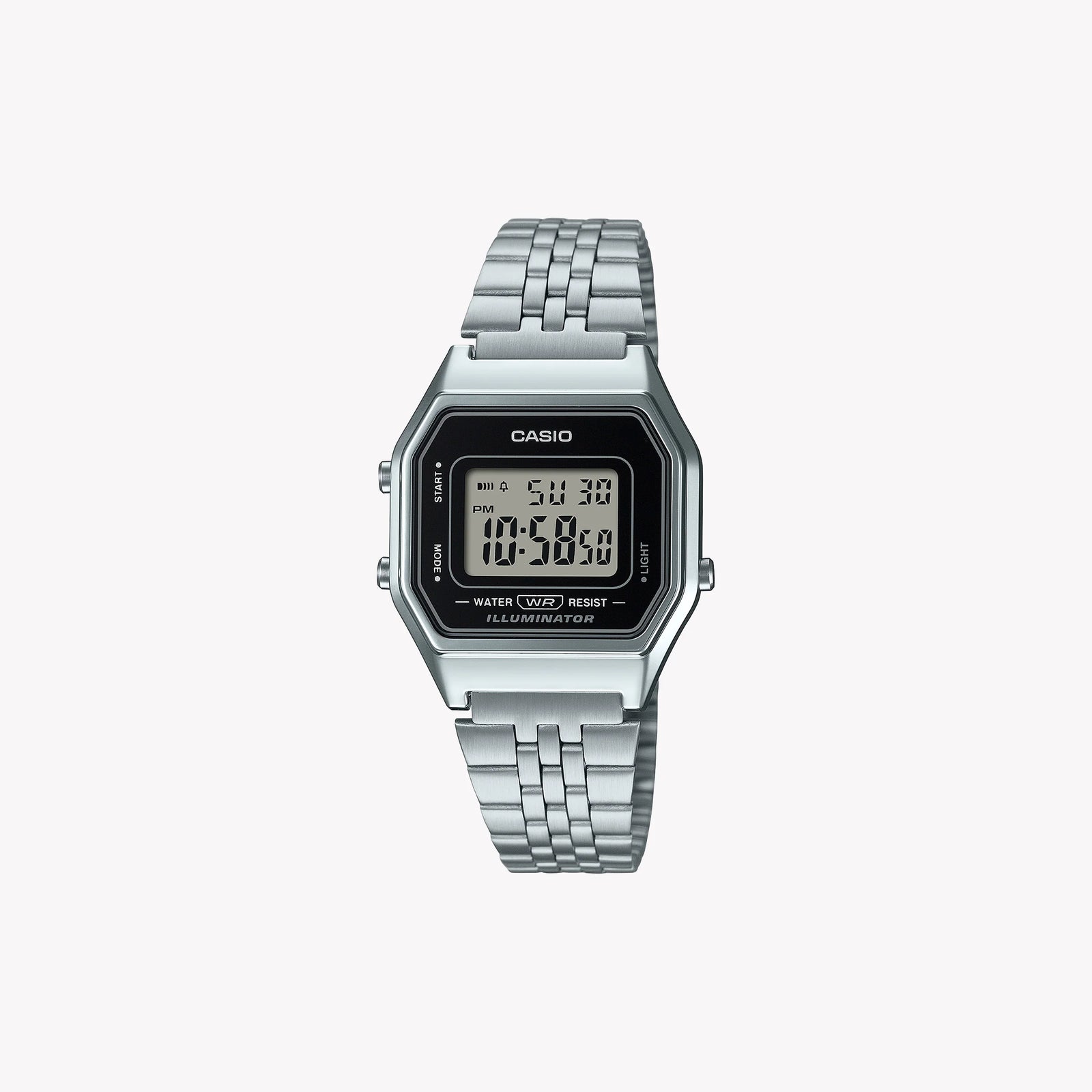 Casio Women's Silver Stainless Steel Watch, Digital Dial | La680wea-1ef by i-watch