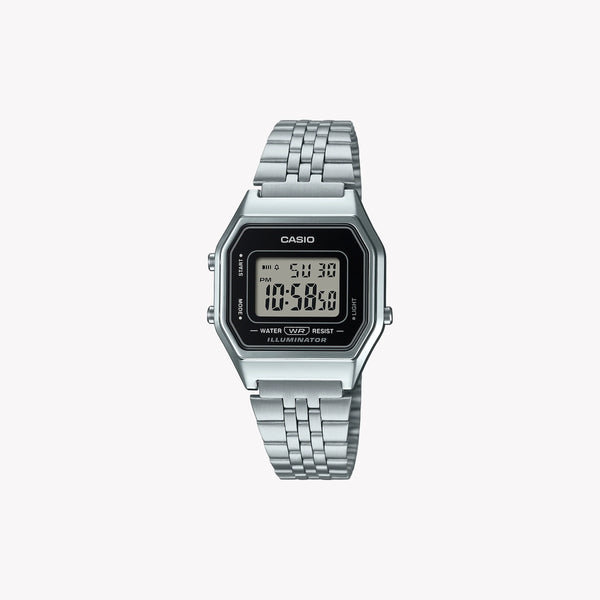 Casio Women's Silver Stainless Steel Watch, Digital Dial | La680wea-1ef by i-watch