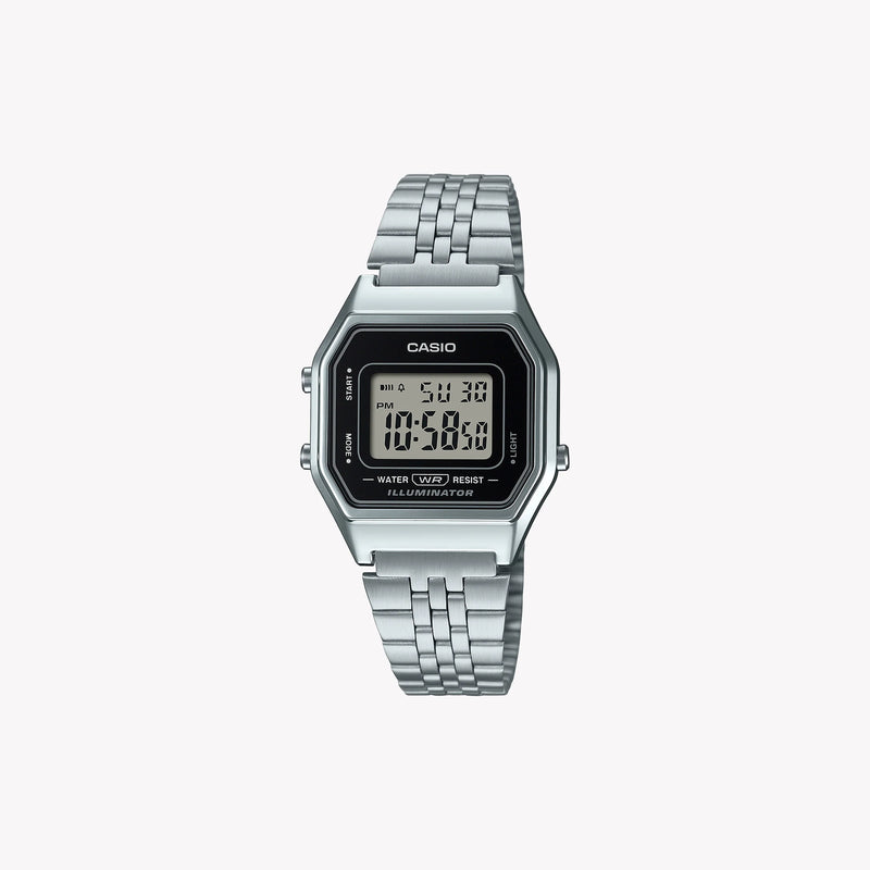 Casio Women's Silver Stainless Steel Watch, Digital Dial | La680wea-1ef by i-watch