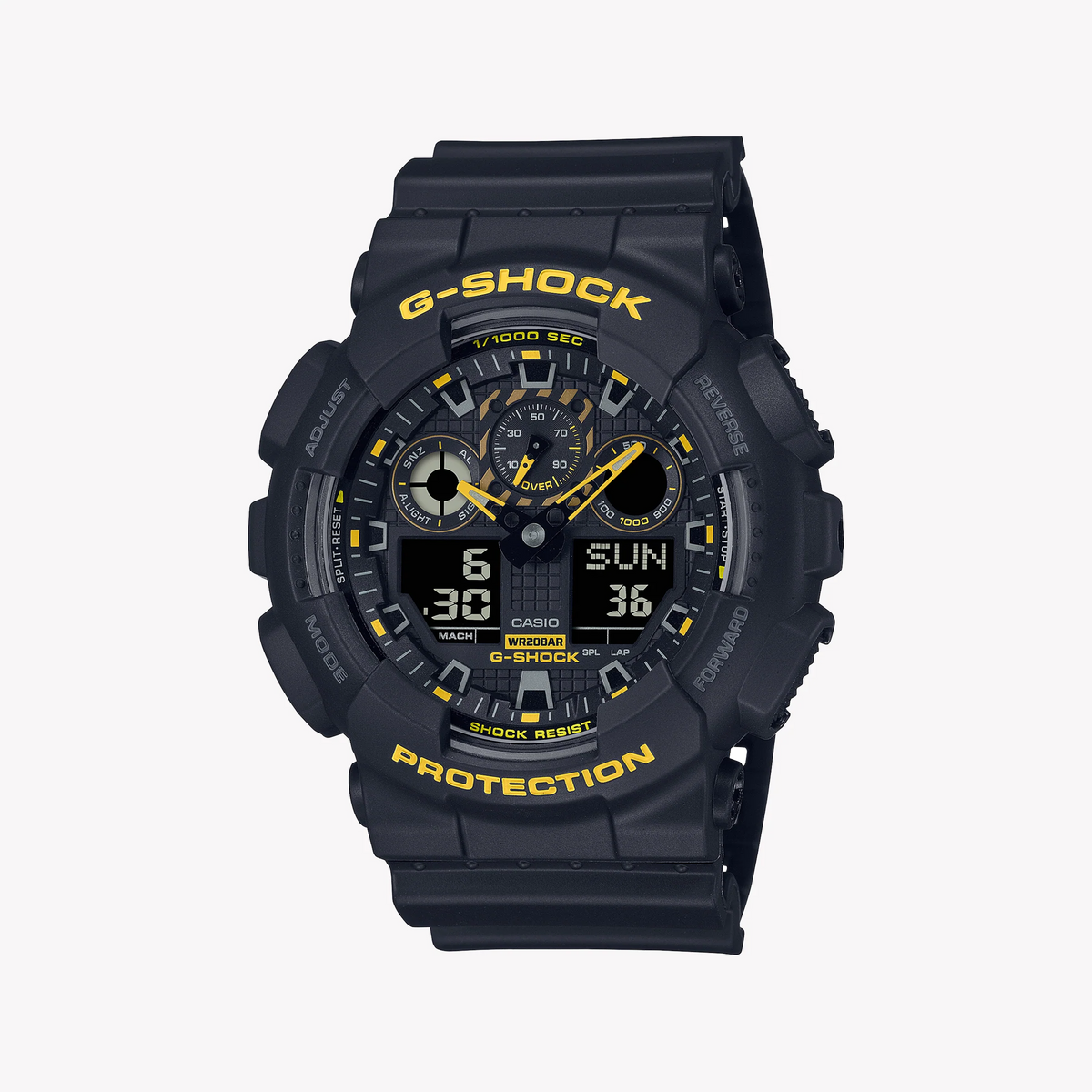 G-Shock Men's Black Resin Watch, Digital Dial | Ga-100cy-1adr by i-watch
