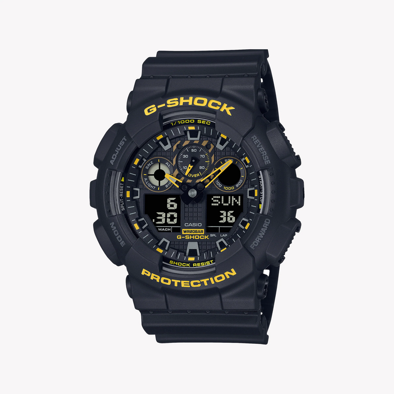 G-Shock Men's Black Resin Watch, Digital Dial | Ga-100cy-1adr by i-watch