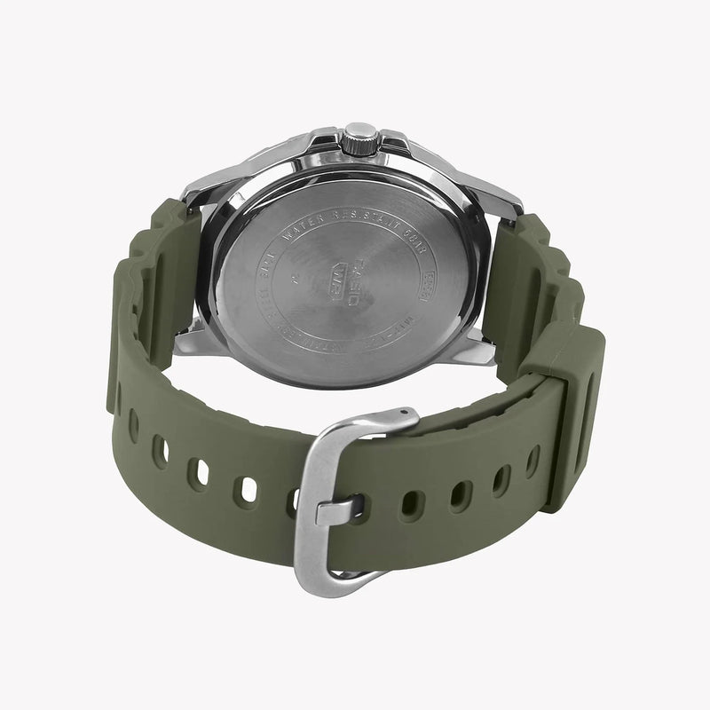 Casio Men's Green Resin Watch, Black Dial | Mtp-Vd01-3ev by i-watch