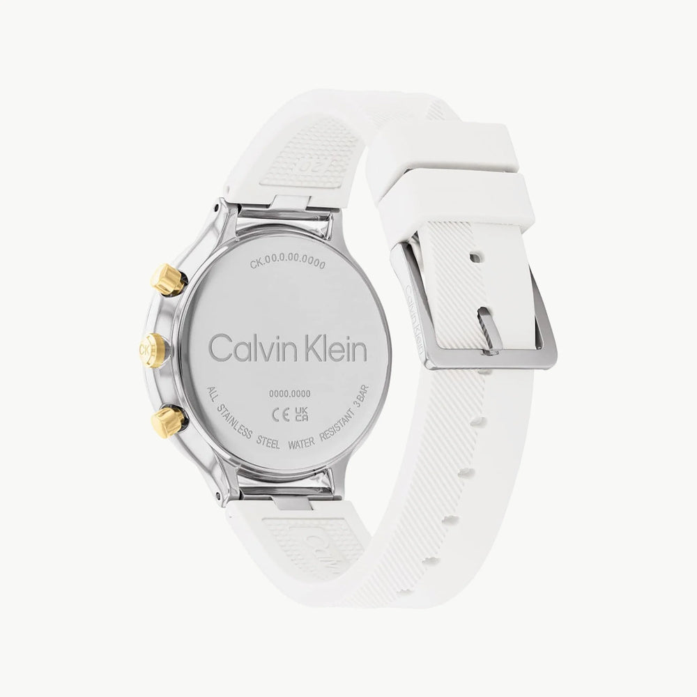 Ck Calvin Klein Men's Stainless Steel Watch, White Dial | K1m21126 by i-watch