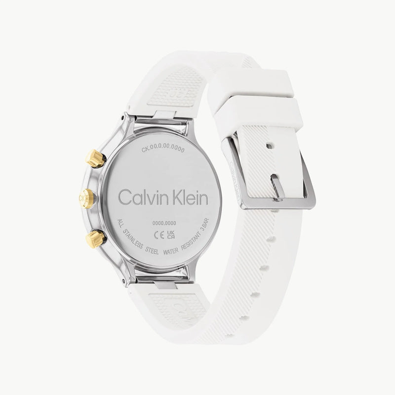 Ck Calvin Klein Men's Stainless Steel Watch, White Dial | K1m21126 by i-watch