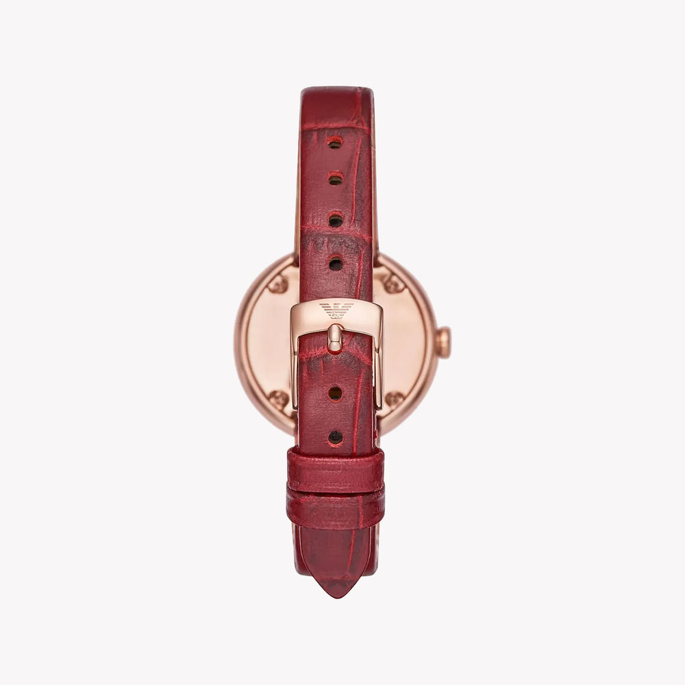 Emporio Armani Women's Rose Gold Watch, White Dial | Ar11357 by i-watch