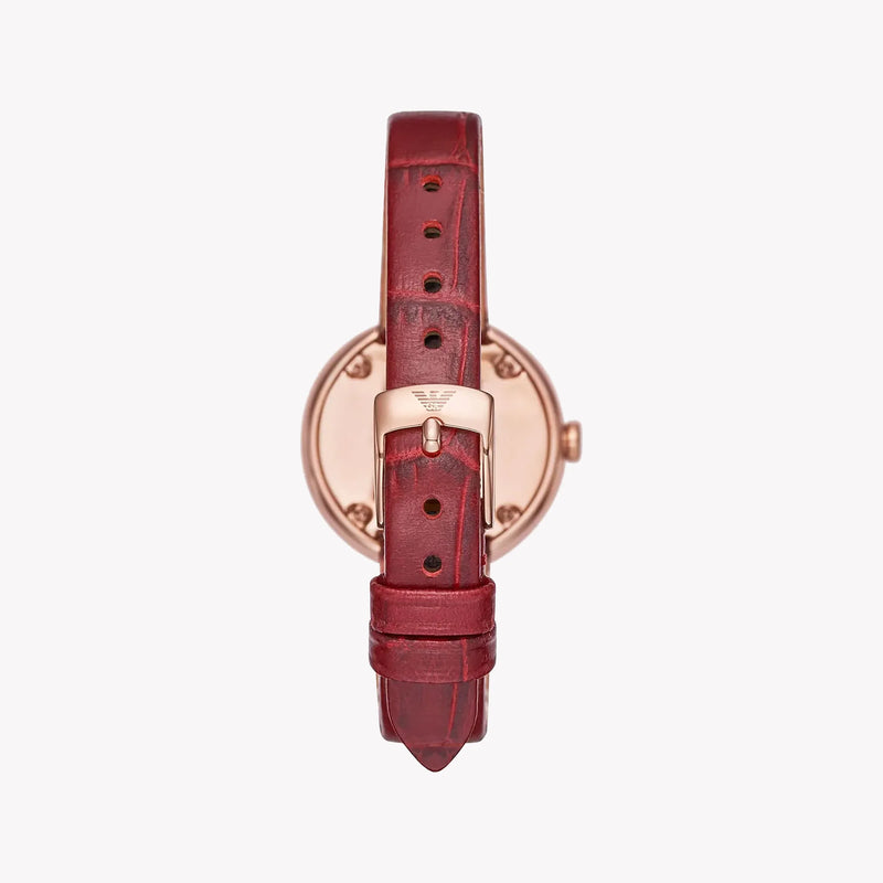 Emporio Armani Women's Rose Gold Watch, White Dial | Ar11357 by i-watch