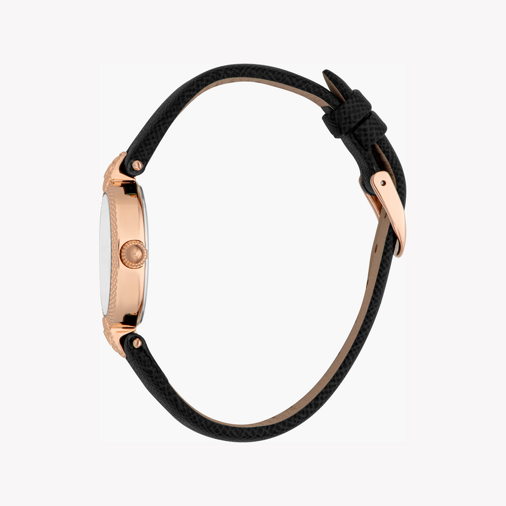 JUST CAVALLI JC1L330L0035 - ROSE GOLD GLAMOUR: Women's Stylish Quartz Watch with Leather Band and Silver Dial-i-Watch-4