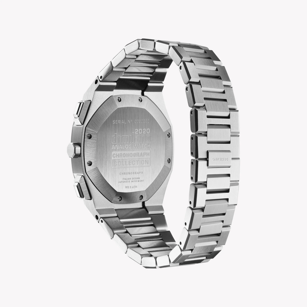 D1 MILANO Men's Silver Stainless Steel Watch, Silver Dial | D1-CHBJ05 by i-watch