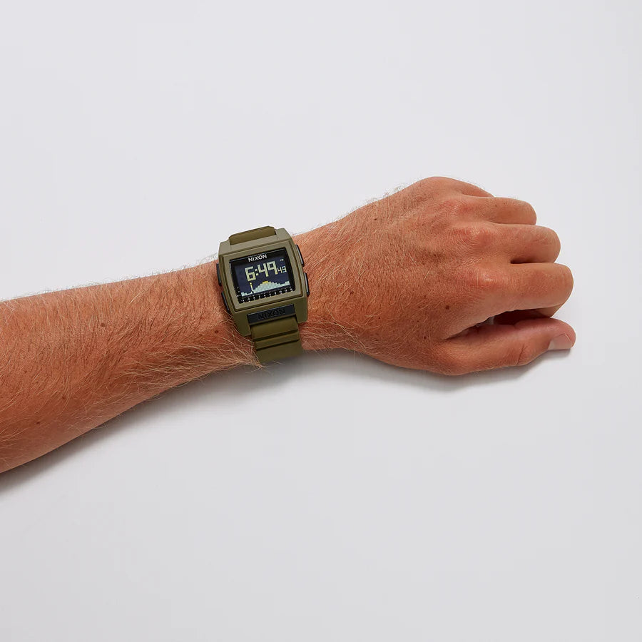 Nixon Men's Black Stainless Steel Watch, Rubber Band | A1307-000 by i-watch