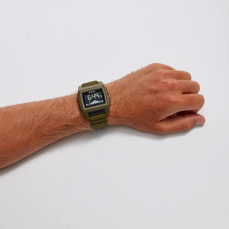 Nixon Men's Black Stainless Steel Watch, Rubber Band | A1307-000 by i-watch