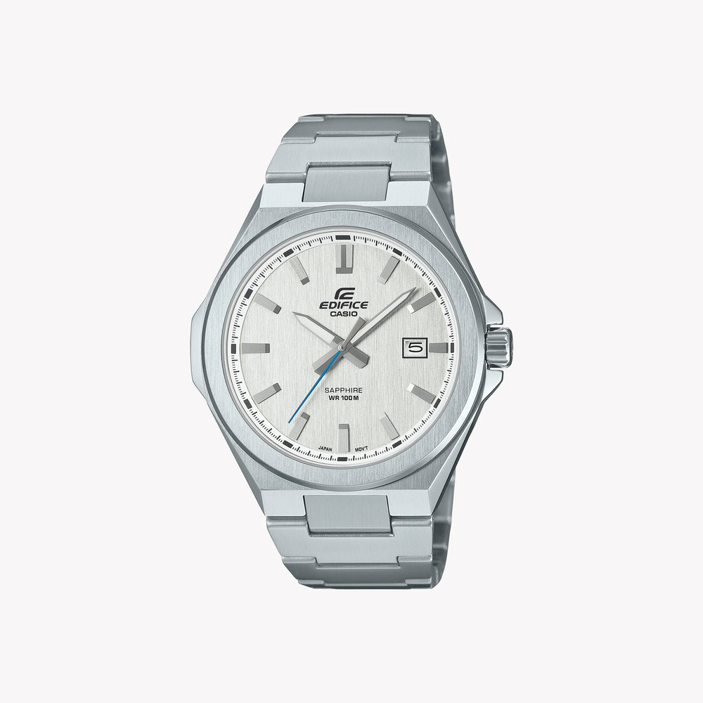 Edifice Men's Silver Stainless Steel Watch, Silver Dial | Efb-108d-7avuef by i-watch