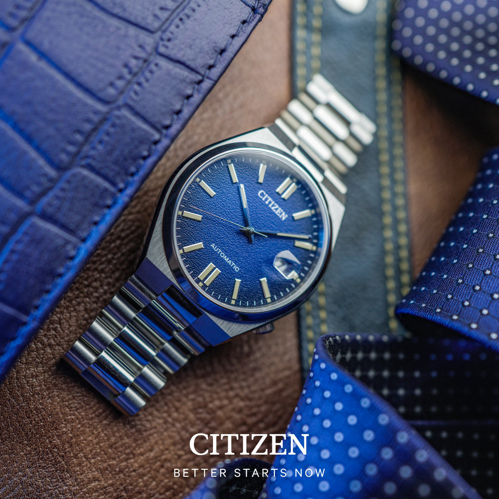 Citizen Nj0151-88l - Elegant Automatic Men's Timepiece With Blue Dial & Stainless Steel Band