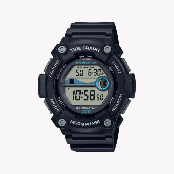 Casio Ws-1300h-1avdf Adventurer - Rugged Sporty Men's Watch With Black Resin Band & Digital Display by i-watch