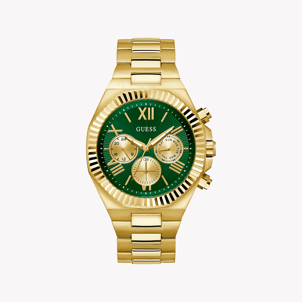 Guess Men's Gold Watch, Green Dial | Gw0703g2 by i-watch