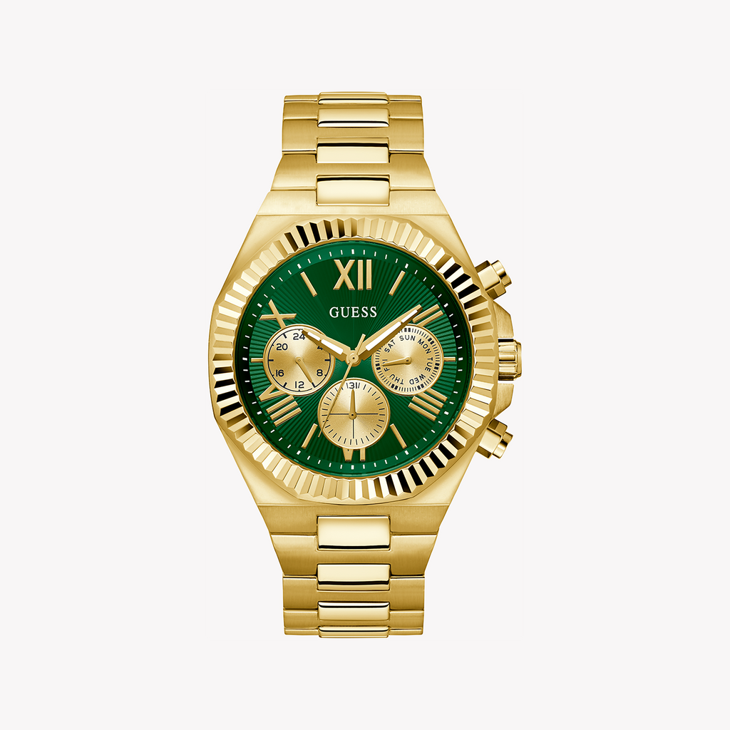 GUESS GW0703G2 - BOLDLY GREEN GOLD TIMEPIECE FOR THE MODERN MAN