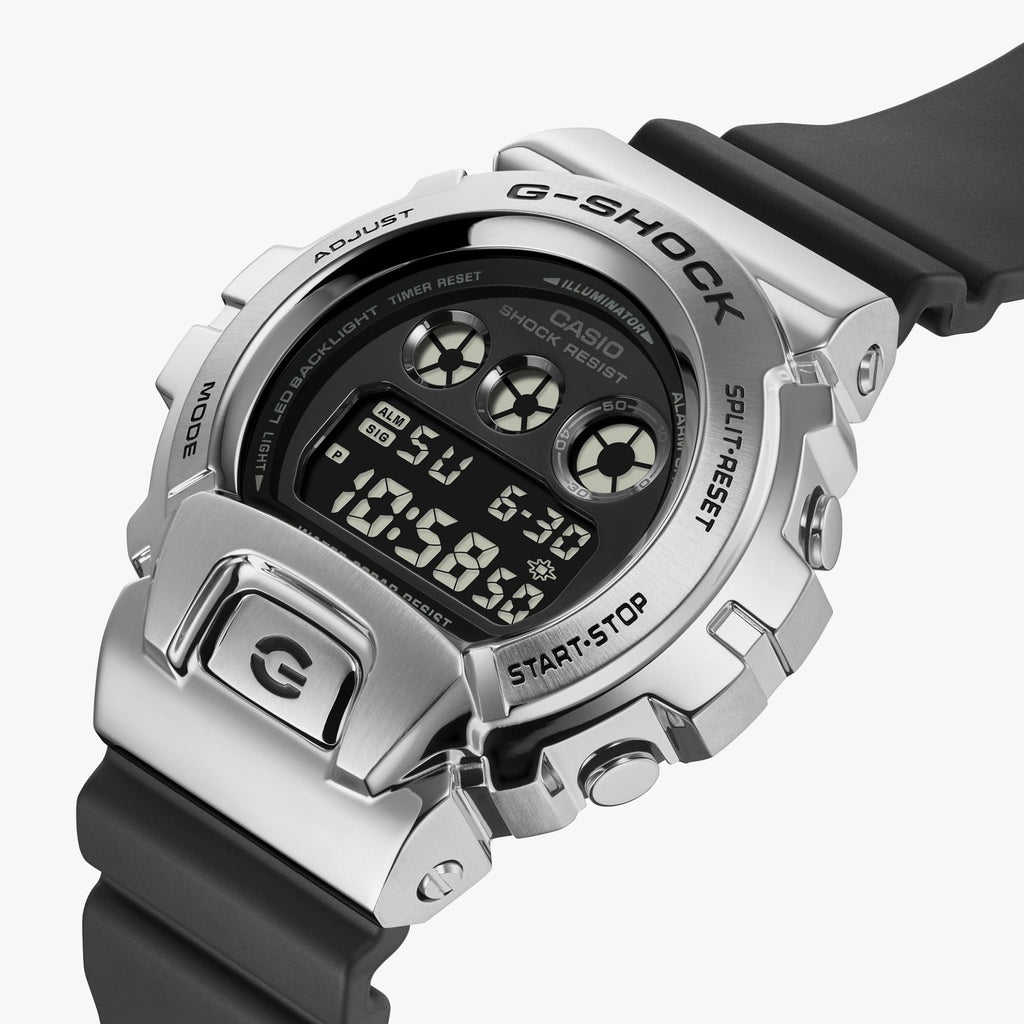 CASIO G-SHOCK GM-6900U-1DR - SPORTY ELEGANCE MEN'S WATCH WITH BLACK RESIN BAND & STAINLESS STEEL CASE-i-Watch-2