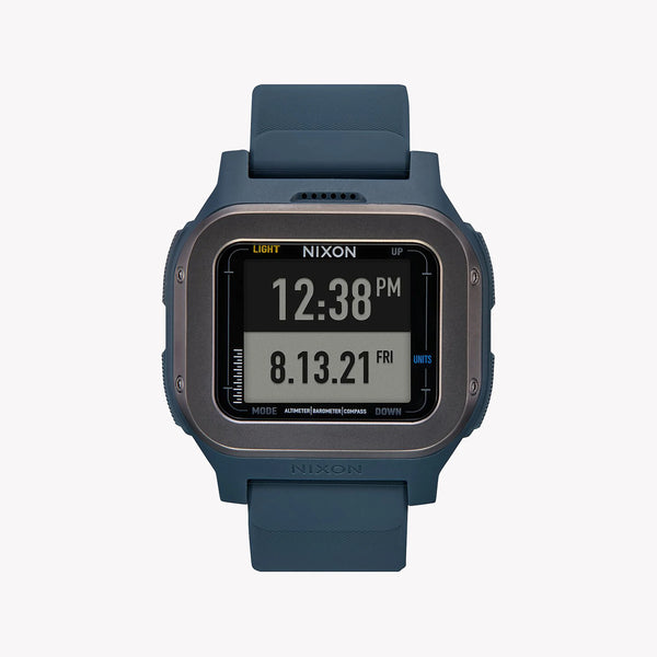 Nixon Men's Blue Silicone Watch, Blue Case | A1324-307 by i-watch