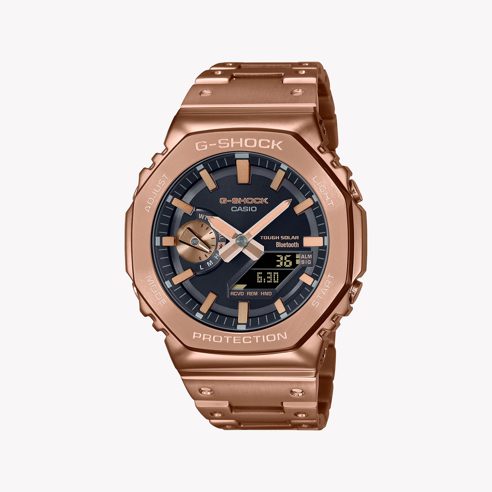 Casio G-Shock Gm-B2100gd-5adr Oak Shimmer - Elegant Rose Gold Men's Timepiece by i-watch