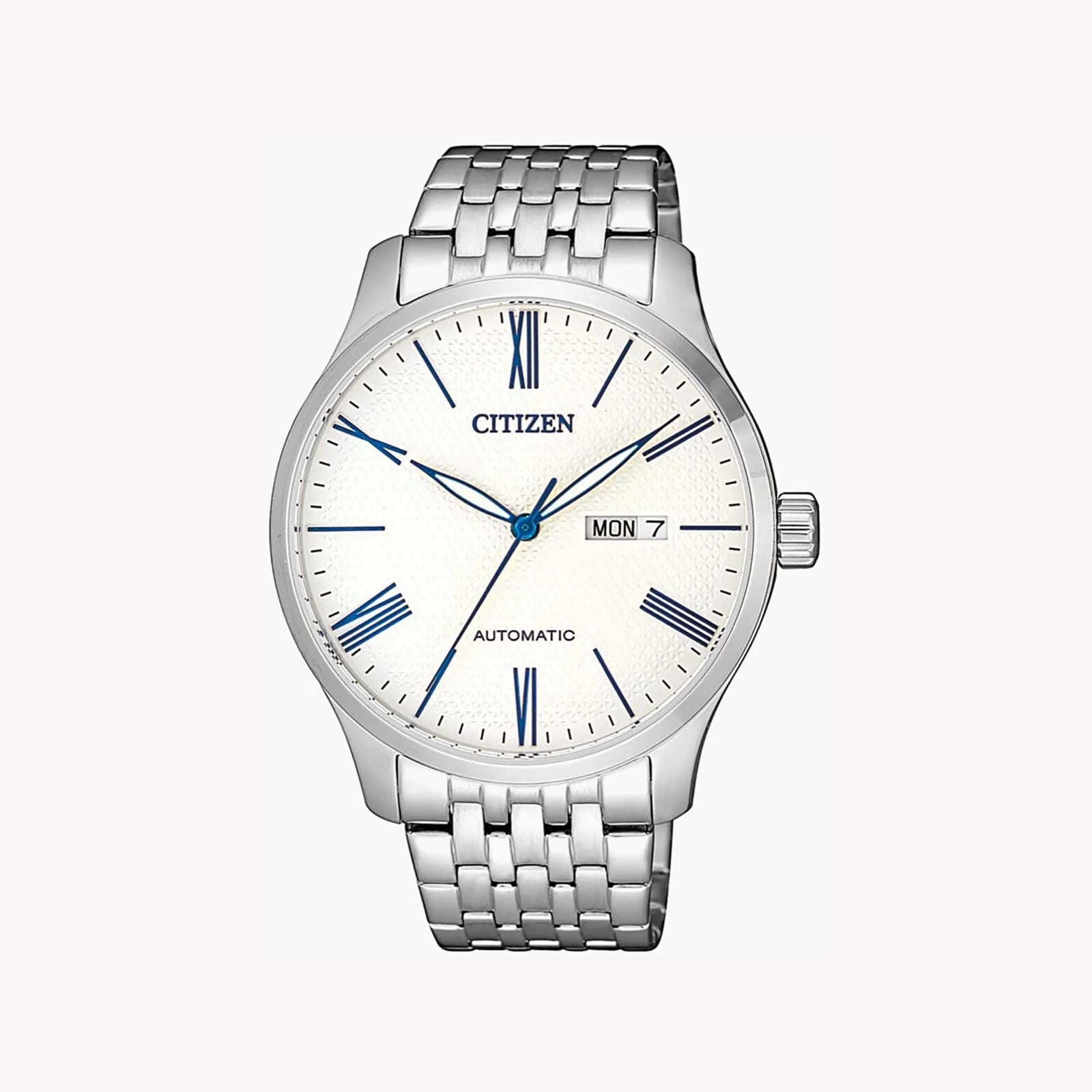 Citizen Men's Silver Stainless Steel Watch, White Dial | Nh8350-59b by i-watch