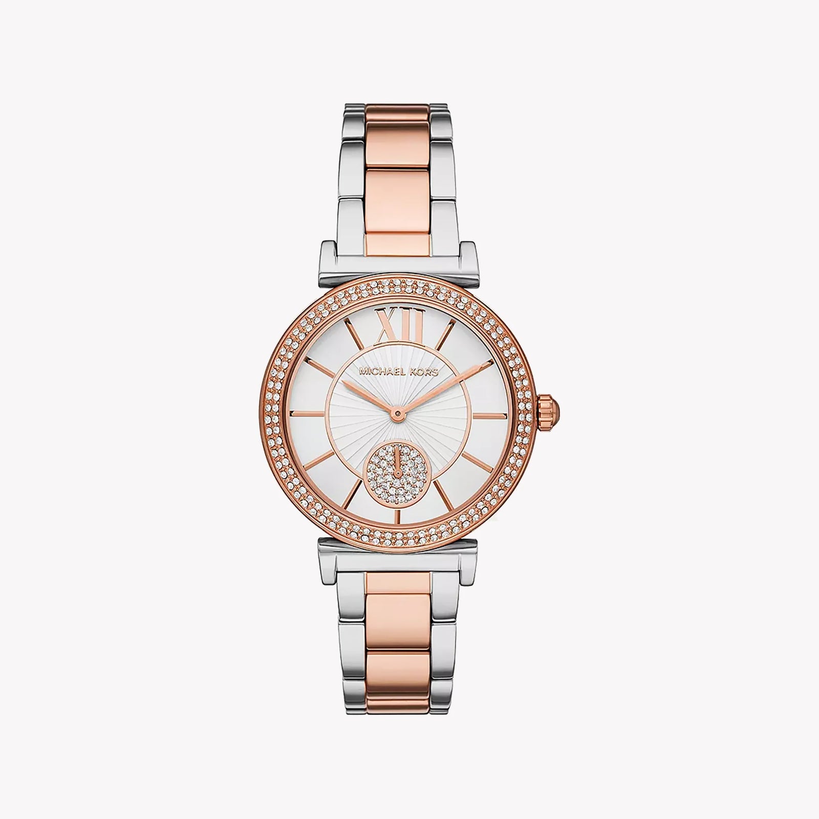 Michael Kors Women's Rose Gold Watch, Silver-Rose Gold Band | Mk4616 by i-watch