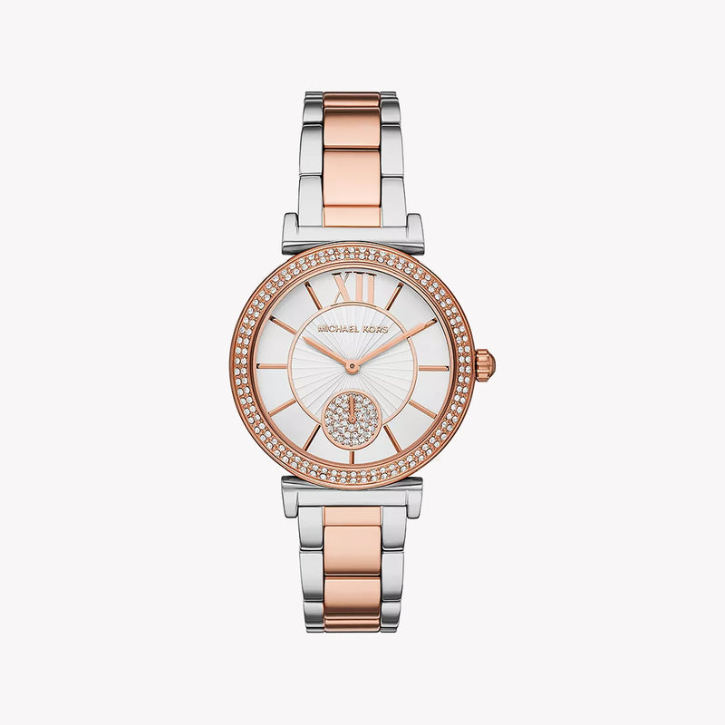 Michael Kors Women's Rose Gold Watch, Silver-Rose Gold Band | Mk4616 by i-watch