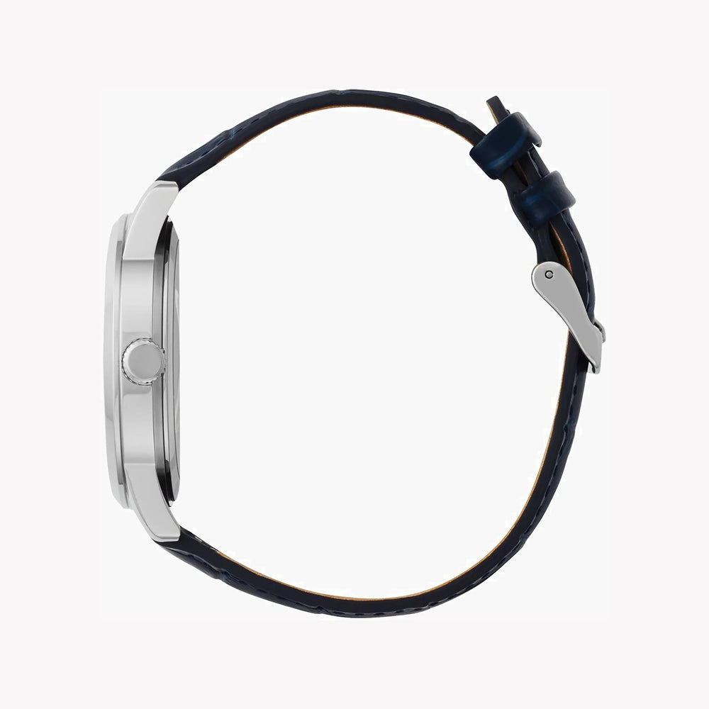 CITIZEN AK5000-03A STYLISH PRECISION - MEN'S BLUE LEATHER MOONPHASE WATCH-i-Watch-3