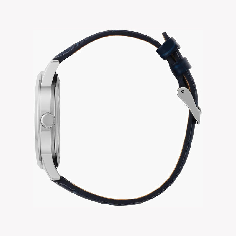 CITIZEN AK5000-03A STYLISH PRECISION - MEN'S BLUE LEATHER MOONPHASE WATCH-i-Watch-3