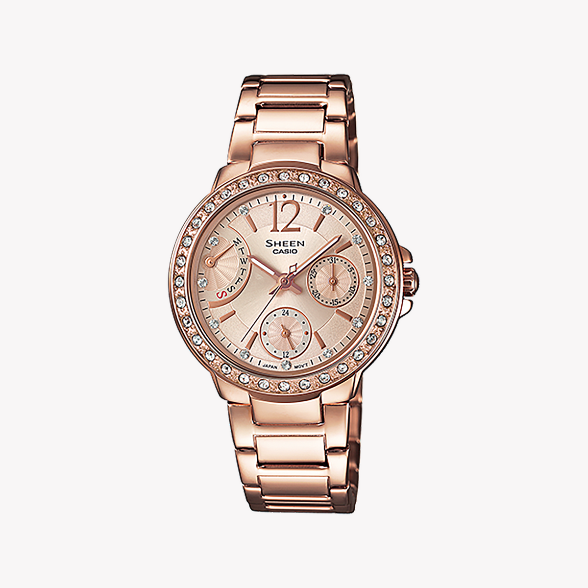 CASIO SHE-3805PG-9AUDR ROSE GOLD ELEGANCE - SOPHISTICATED WOMEN'S TIMEPIECE
