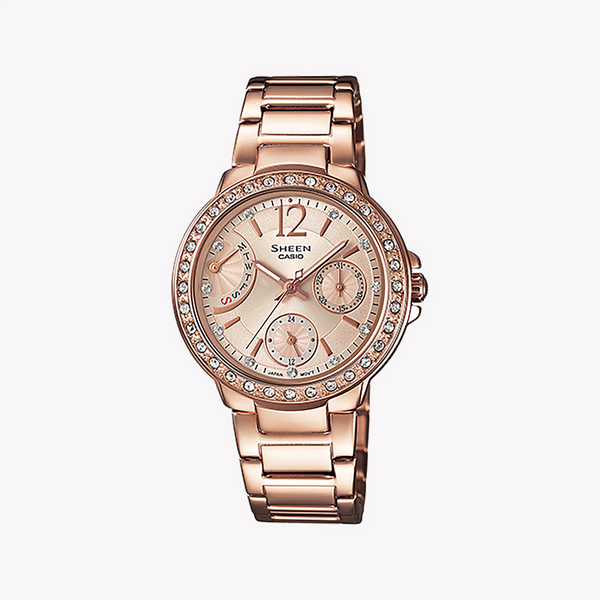 Casio She-3805pg-9audr Rose Gold Elegance - Sophisticated Women's Timepiece by i-watch