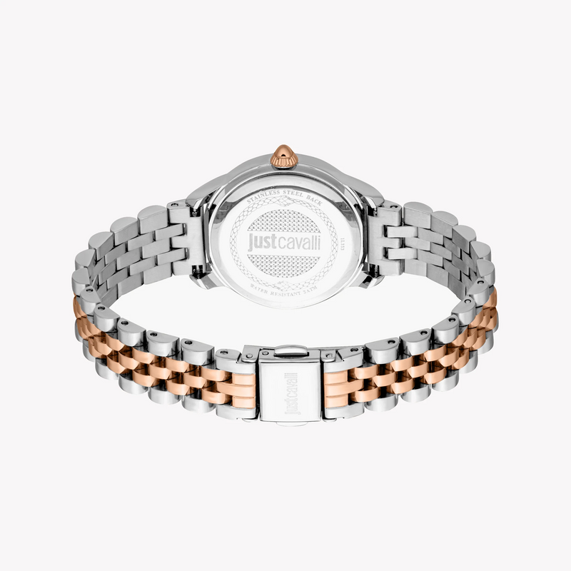 Just Cavalli Women's Two-Tone Watch, Silver Dial | Jc1l333m0065 by i-watch