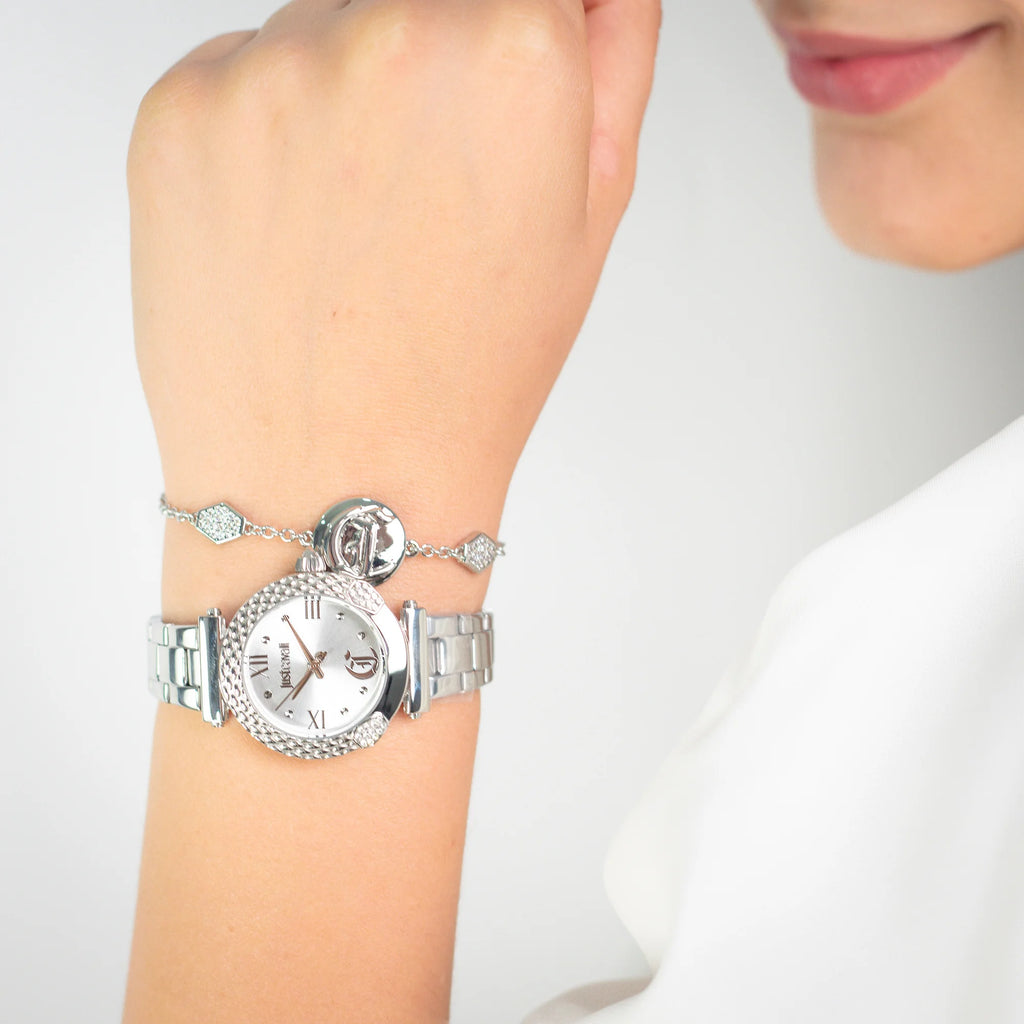 JUST CAVALLI JC1L332M0045 - STYLISH CHARISMA SILVER DIAL WOMEN'S WATCH-i-Watch-3