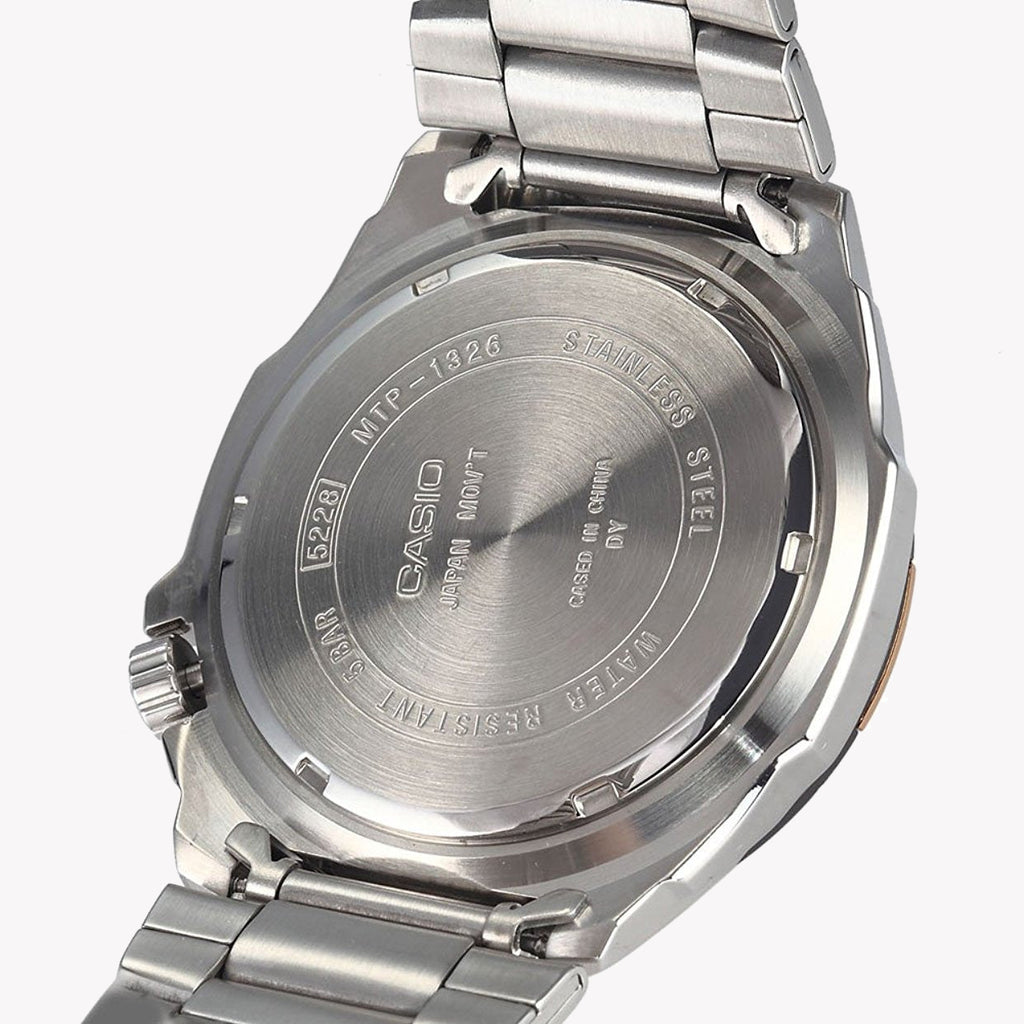 CASIO MTP-1326D-7A CLASSIC ELEGANCE - STYLISH MEN'S WATCH WITH STAINLESS STEEL BAND & WATER RESISTANCE-i-Watch-3