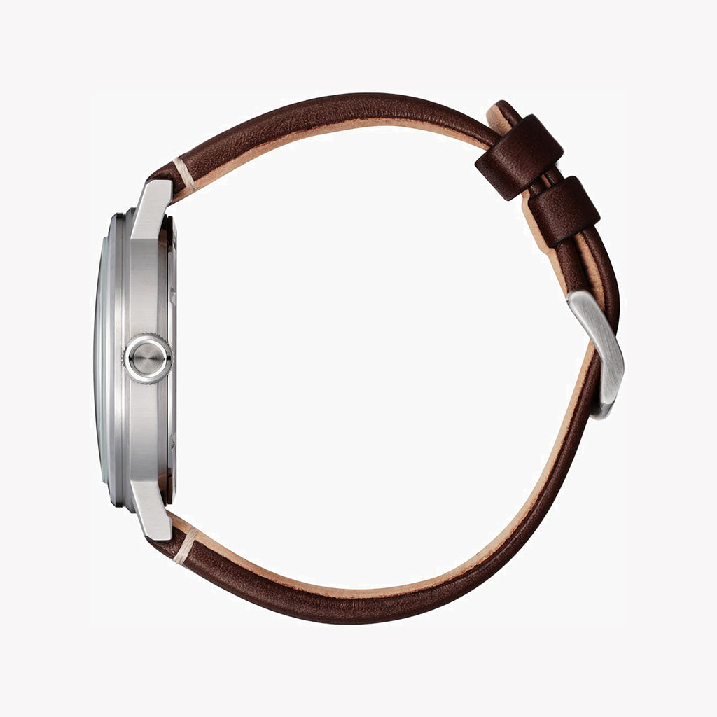 CITIZEN AW1620-21E BOLD CLASSIC - STUNNING ECO-DRIVE MEN'S TIMEPIECE with Brown Leather Band-i-Watch-3