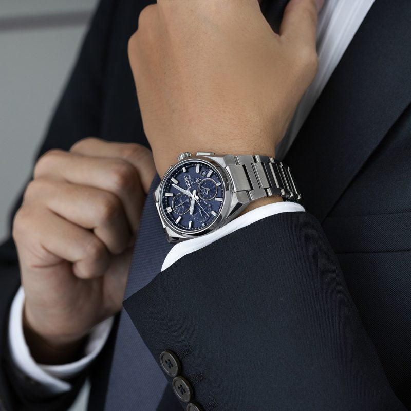 SEIKO ASTRON SSH161 GPS Solar Watch for Men - Blue Dial-i-Watch-5