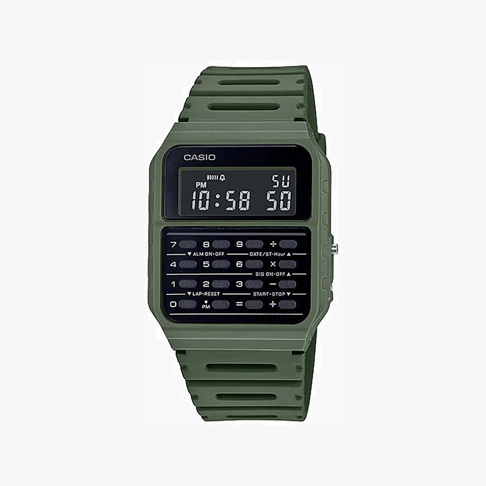 Casio Unisex Resin Green Watch, Multifunctional | Ca-53-Wf-3b by i-watch