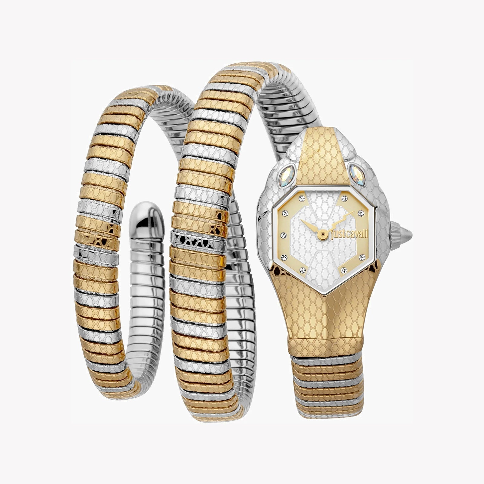 Just Cavalli Women's Silver & Gold Watch, Silver Dial | Jc1l168m0075 by i-watch