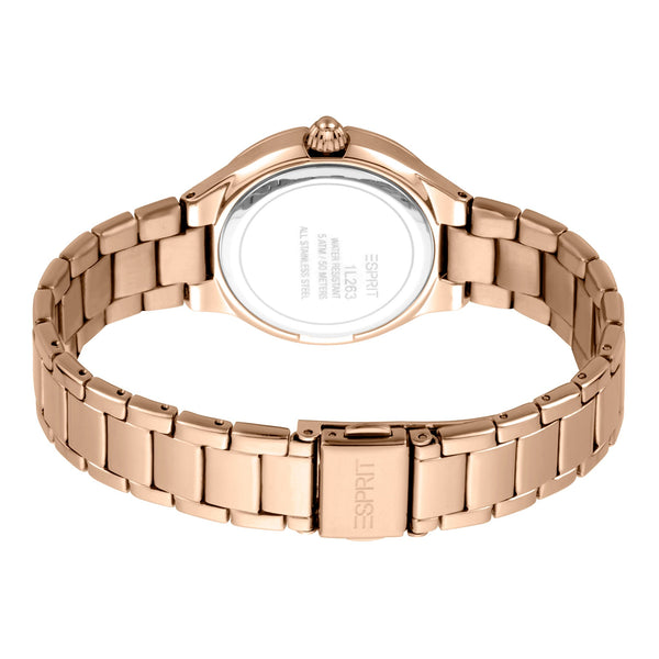 Esprit Women's Watch With Rose Gold Stainless Steel Case And Rose Gold Stainless Steel Band by i-watch
