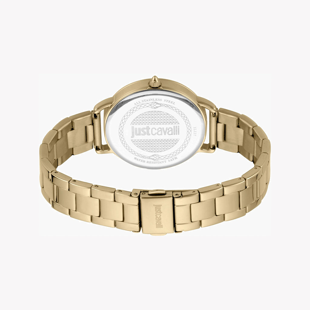 JUST CAVALLI Women's Watch with Gold Stainless Steel Case and Gold Stainless Steel Band-i-Watch-3