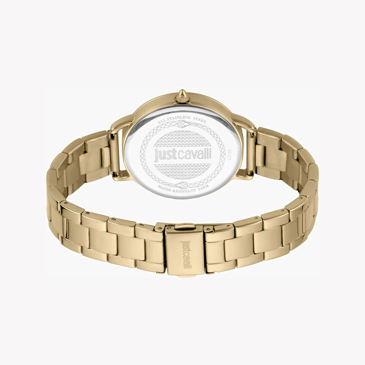 JUST CAVALLI Women's Watch with Gold Stainless Steel Case and Gold Stainless Steel Band