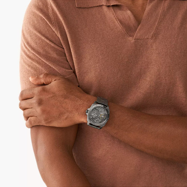 Fossil Men's Black Stainless Steel Watch, Black Dial | Bq2787 by i-watch